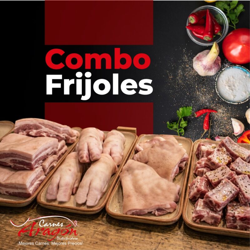 Carne para frijoles en Medellín: Combo Frijoles de Carnes Aragón